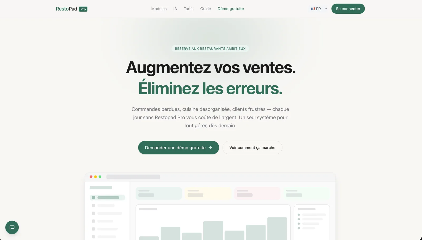 Restopad Pro — Gestion complète de restaurant
